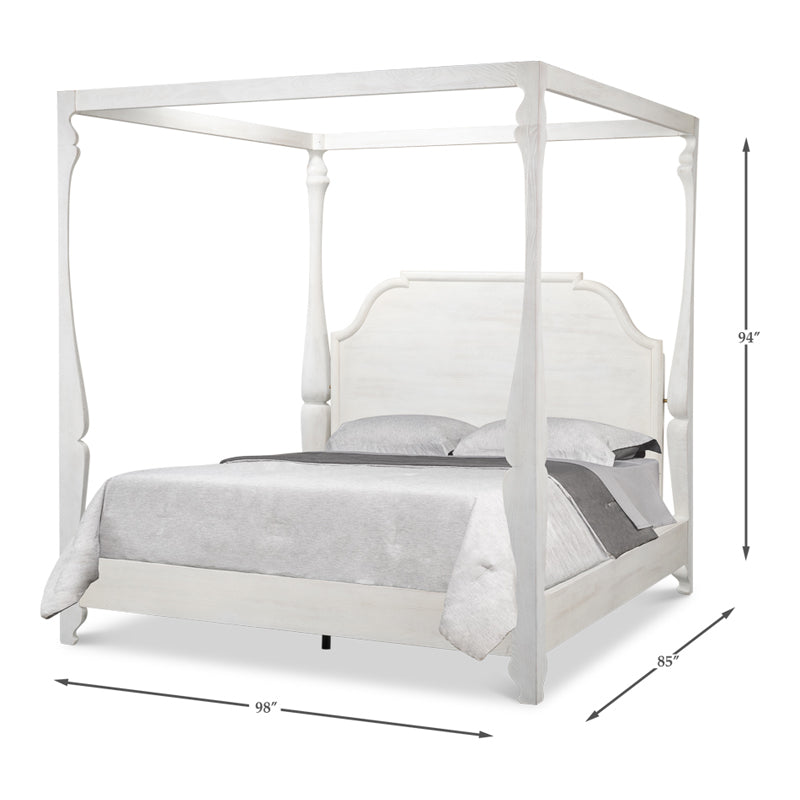Madeline Bungalow Bed King Bungalow White