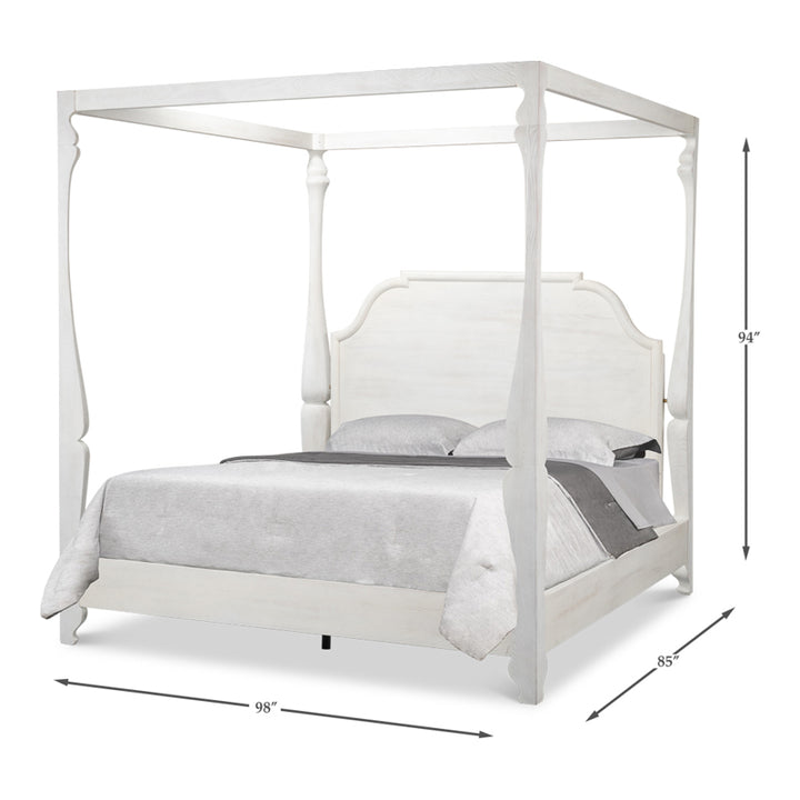 Madeline Bungalow Bed King Bungalow White