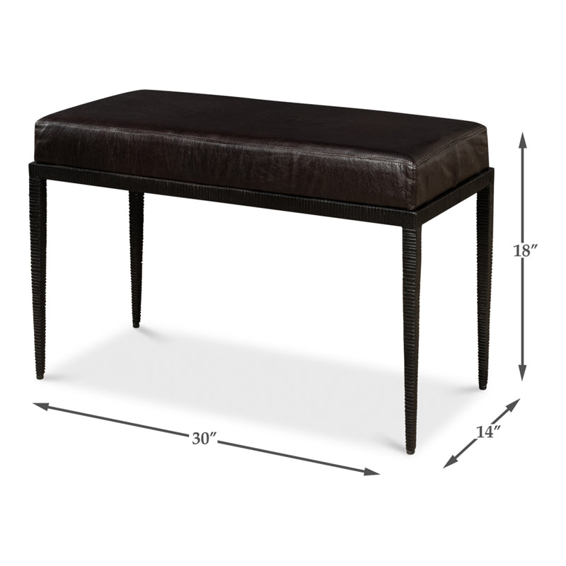 Duke Ridged Iron Bench