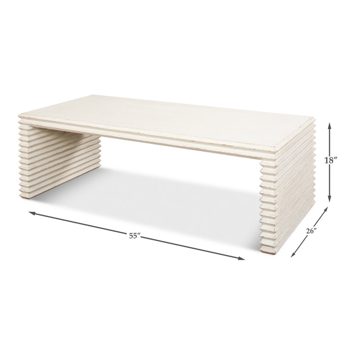 Stacked Cocktail Table