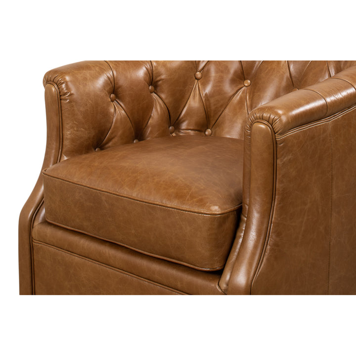 Coolidge Leather Swivel Chair