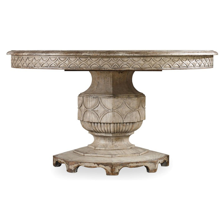 Chatelet - Round Dining Table With One 20" Leaf - Paris Vintage