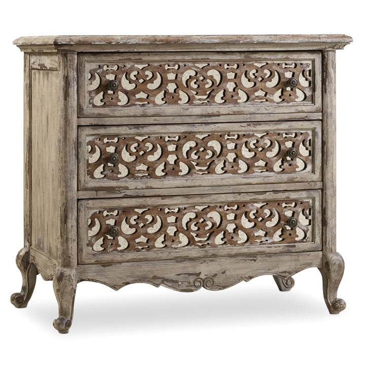 Chatelet - Fretwork Nightstand - Caramel Froth