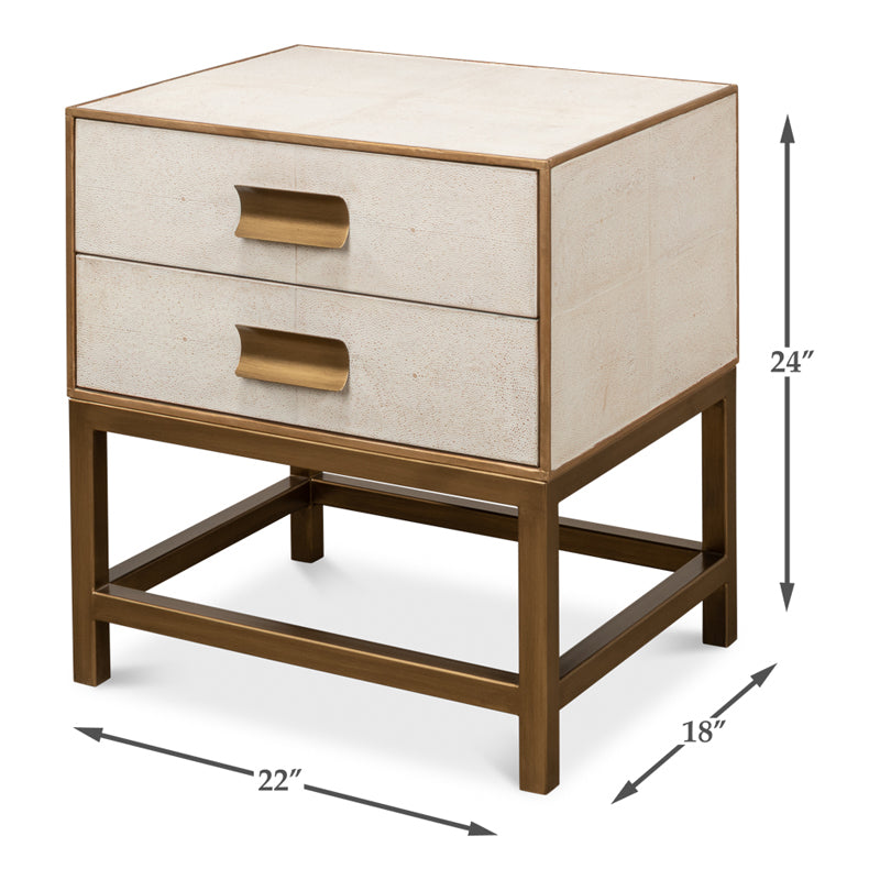 Gideon Shagreen Side Table