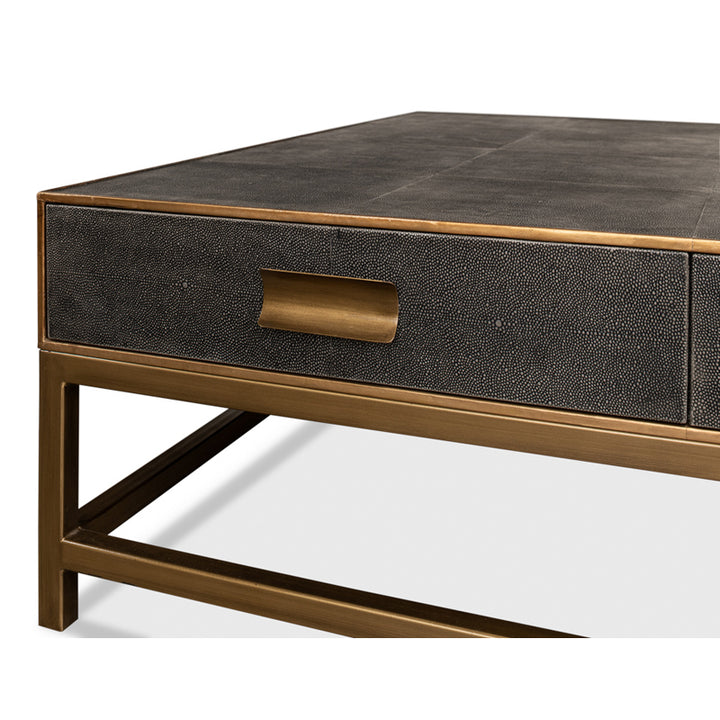 Gideon Shagreen Square Coffee Table