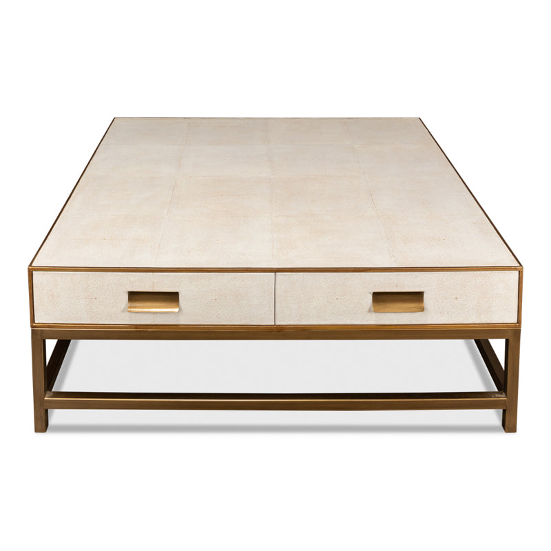 Gideon Shagreen Square Coffee Table