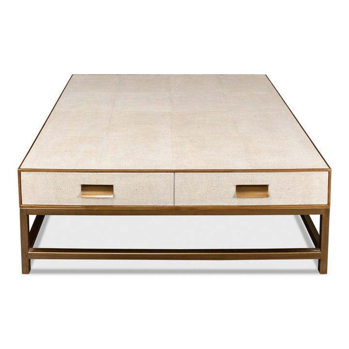 Gideon Shagreen Square Coffee Table