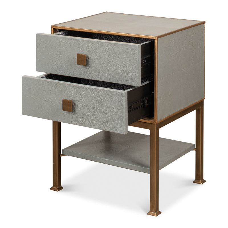 Gillian Two Drawer Nightstand