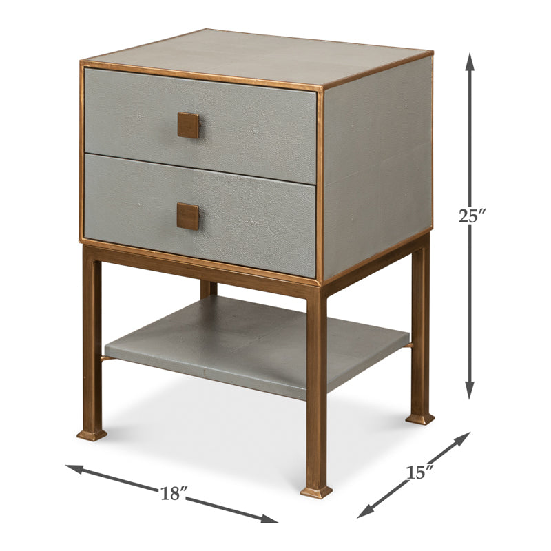 Gillian Two Drawer Nightstand
