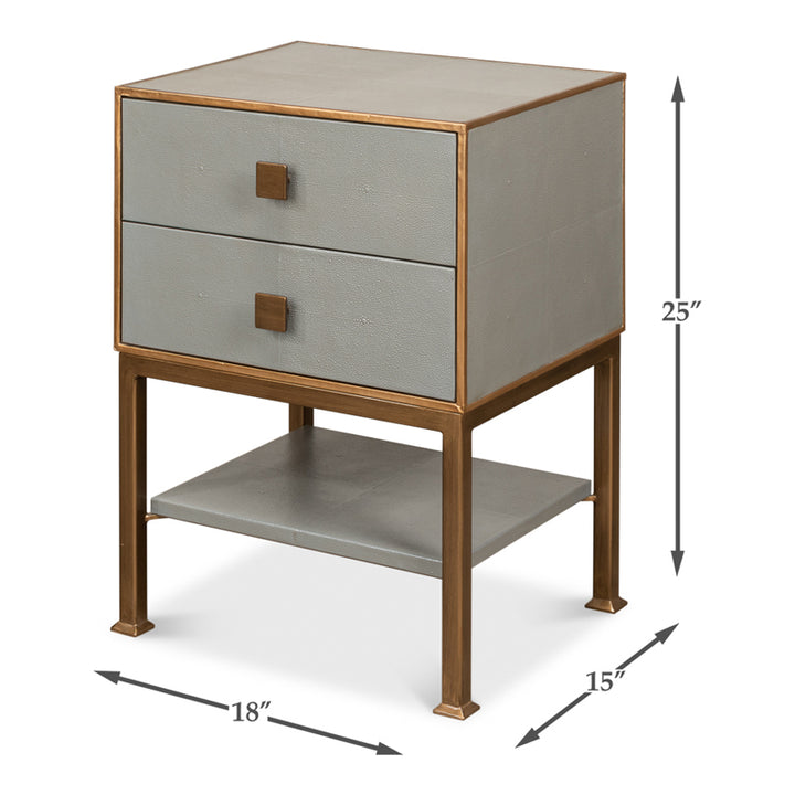 Gillian Two Drawer Nightstand