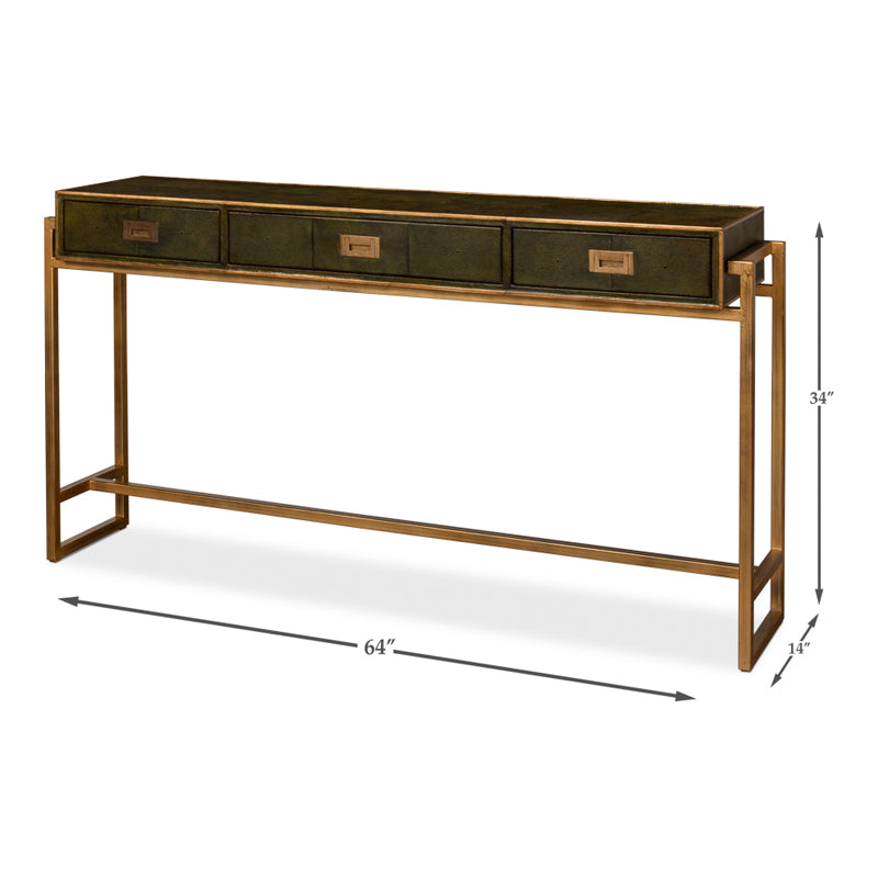 Shagreen Console Table