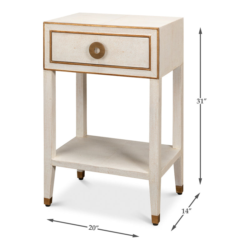 Gabriella Shagreen Nightstand