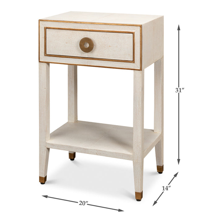 Gabriella Shagreen Nightstand