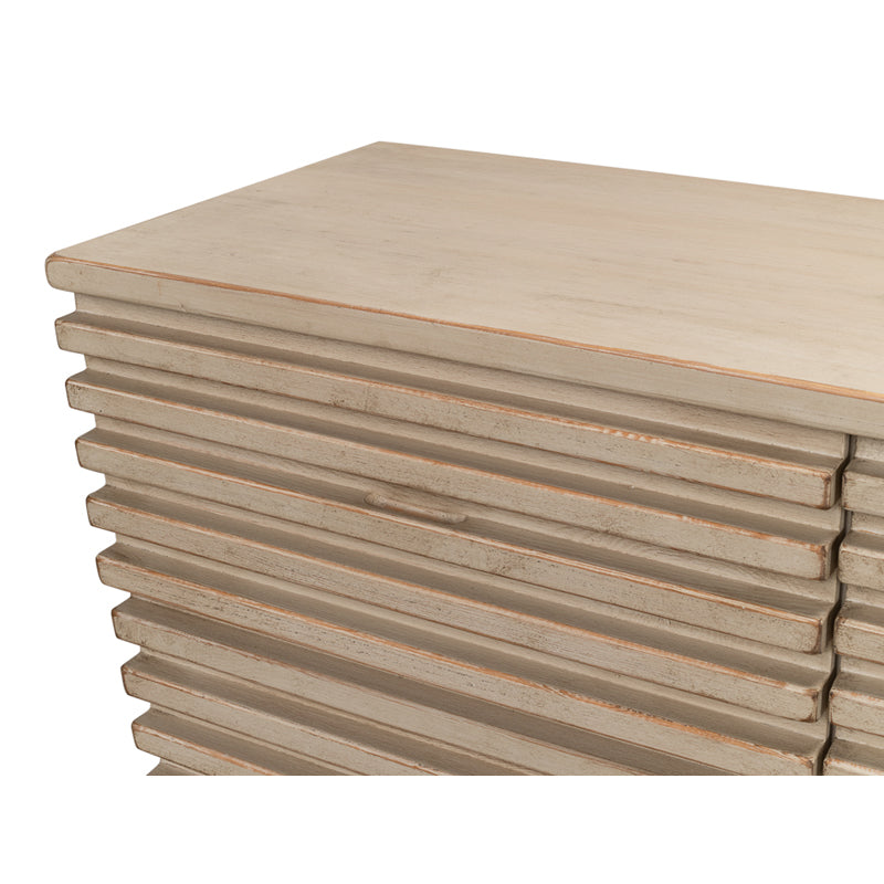 Ribbed 9 Drawer Commode