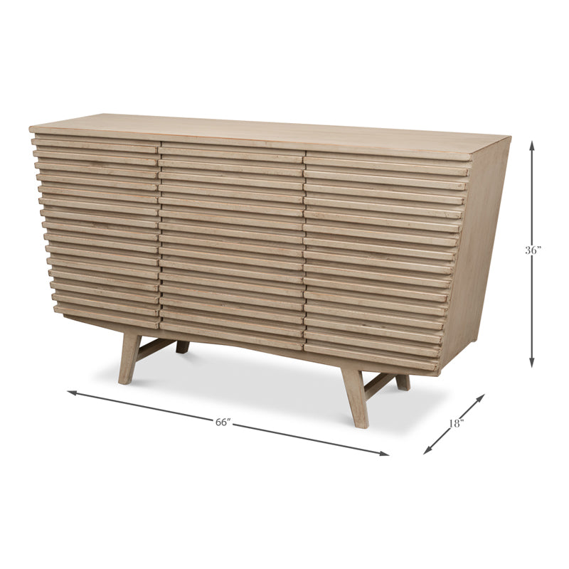 Ribbed 9 Drawer Commode