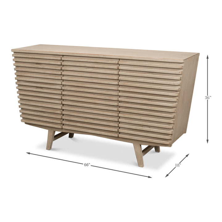 Ribbed 9 Drawer Commode