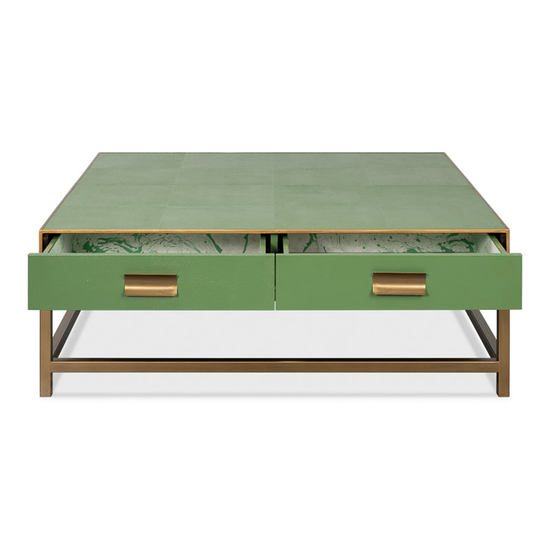 Gideon Shagreen Square Coffee Table