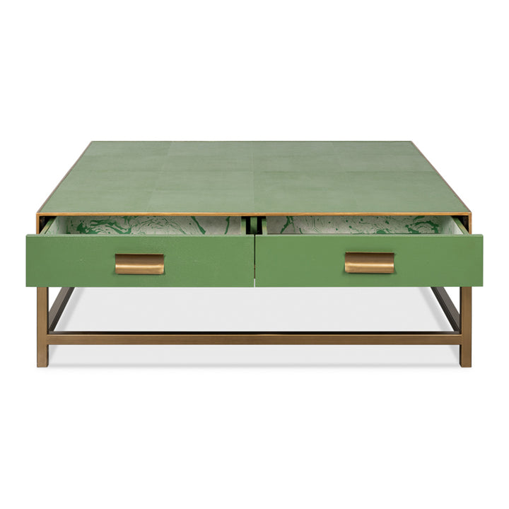 Gideon Shagreen Square Coffee Table
