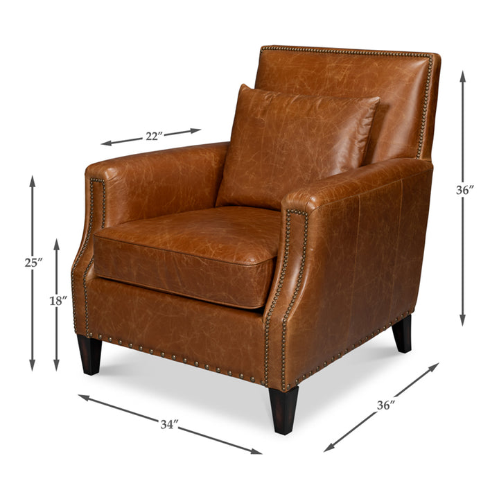 Dimity Distilled Leather Chair