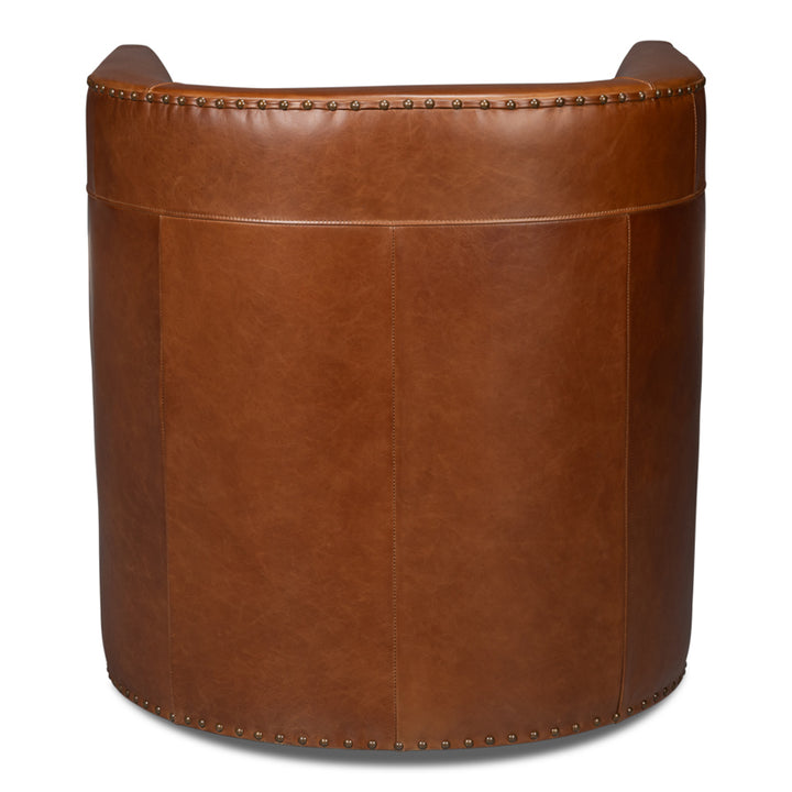Spencer Distilled Leather Swivel Chair