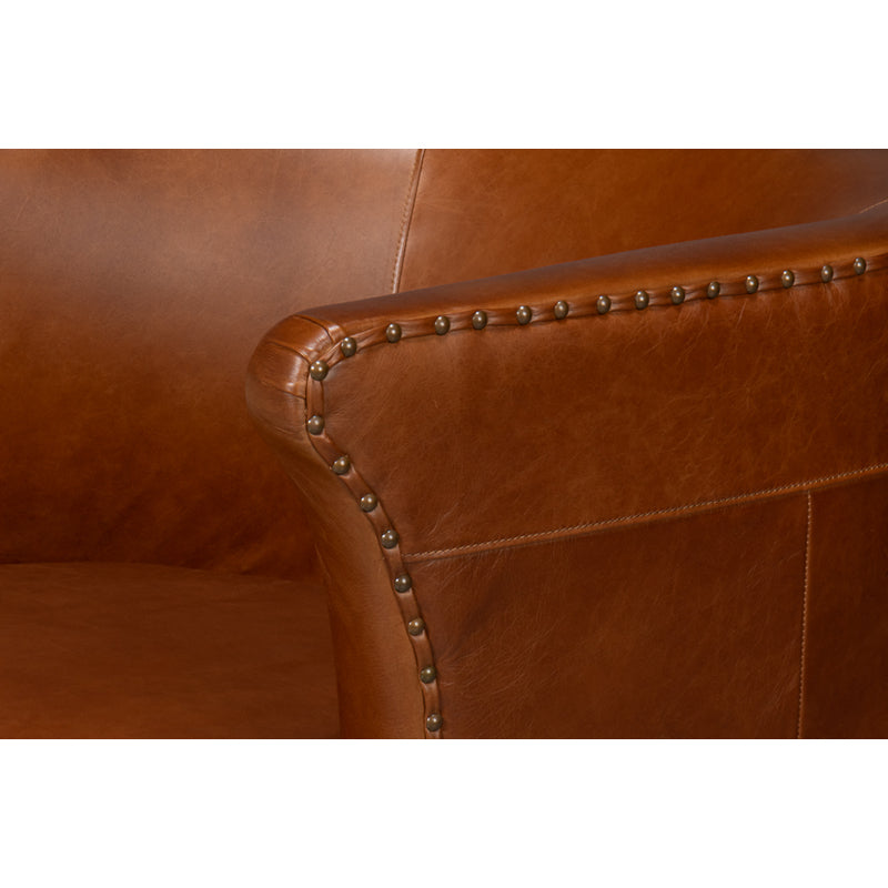 Spencer Distilled Leather Swivel Chair