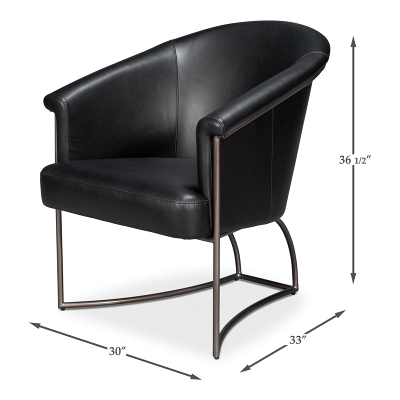 Nagel Distilled Leather Chair