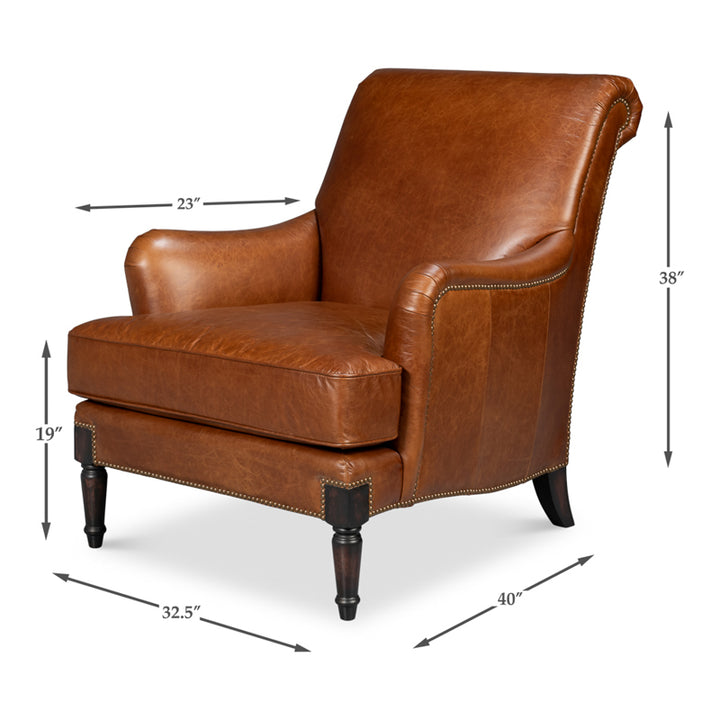 Gaston Distilled Leather Chair