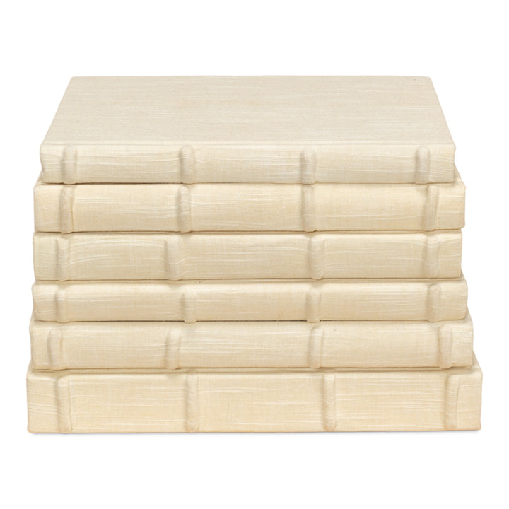 Ecru Linen Books
