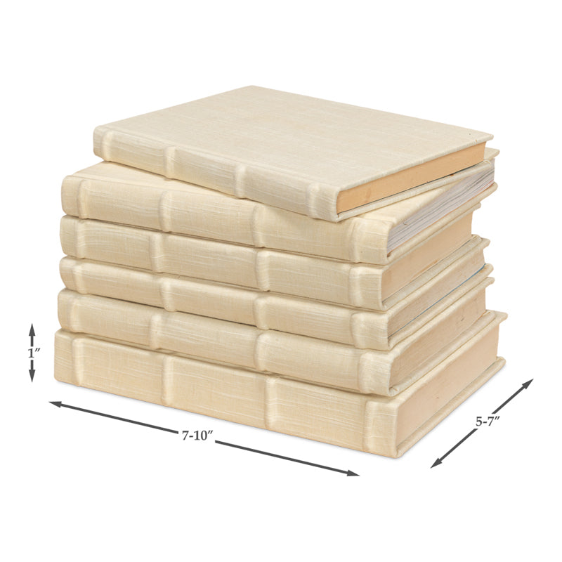 Ecru Linen Books
