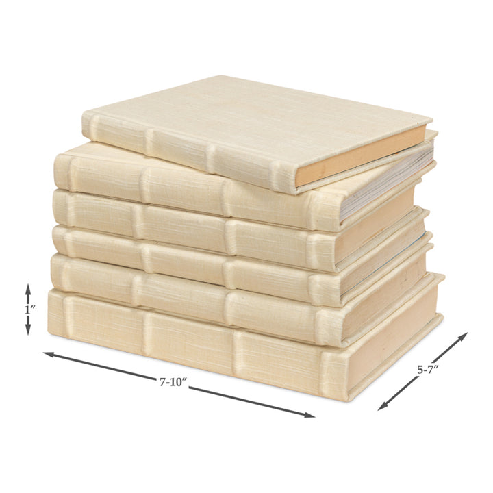 Ecru Linen Books
