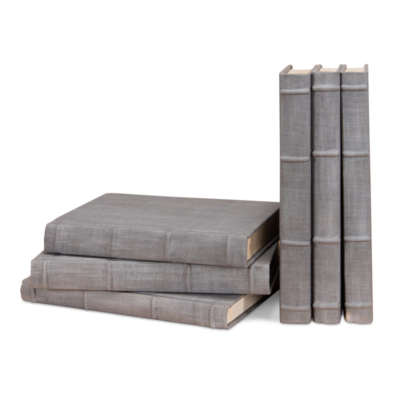 Heather Gray Linen Books