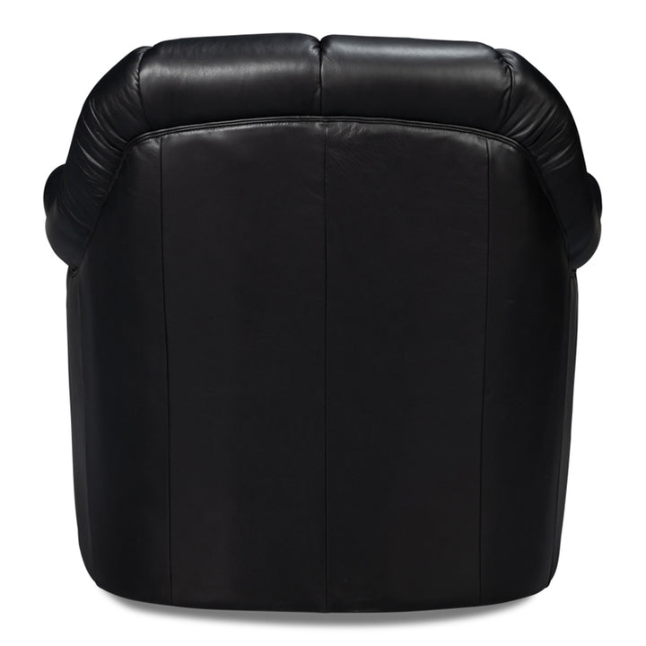 Scoth Swivel Chair In Distilled Leather