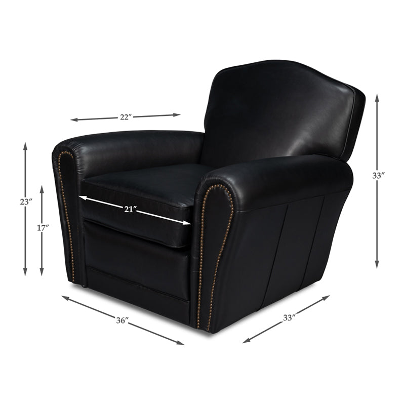 Elite French Club Swivel Chair