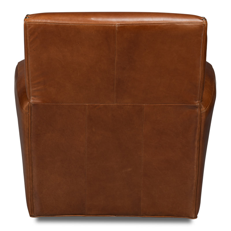 Taft Leather Swivel Chair
