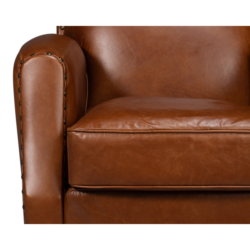 Taft Leather Swivel Chair