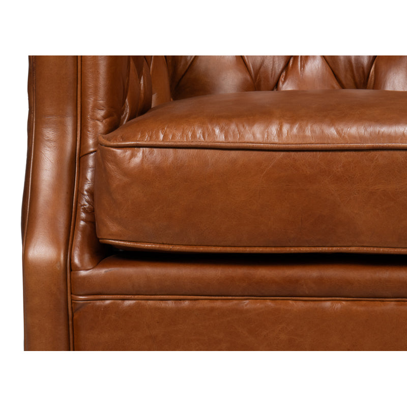 Coolidge Leather Swivel Chair