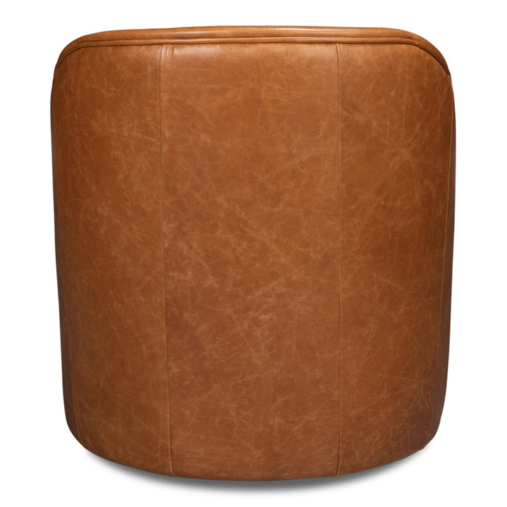 Braxton Leather Swivel Chair