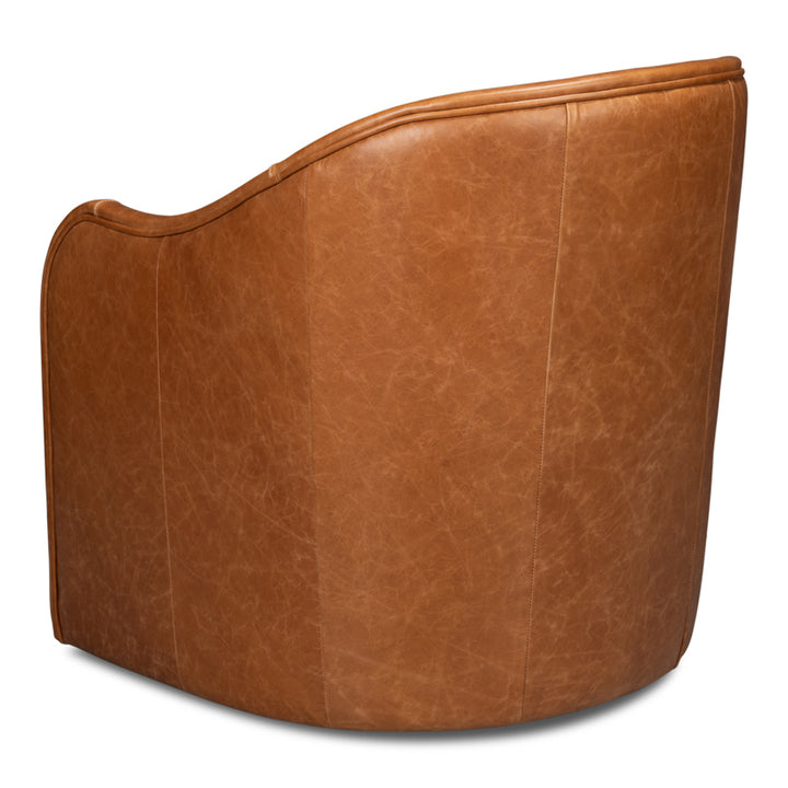 Braxton Leather Swivel Chair