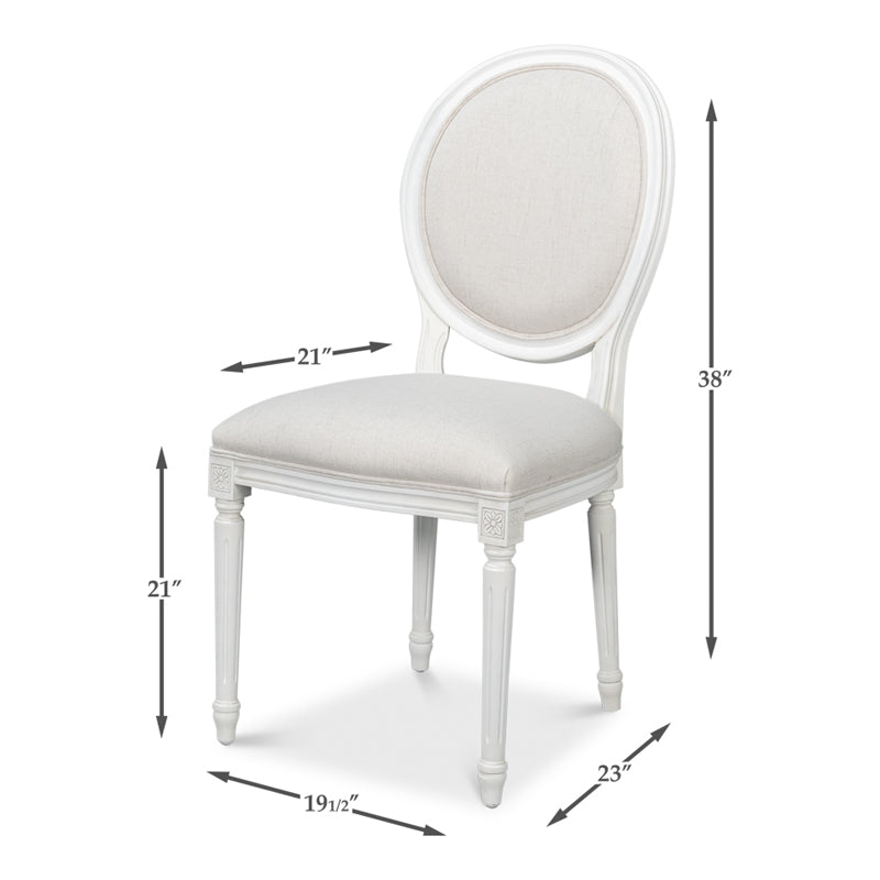 Hugo Oval Side Chair