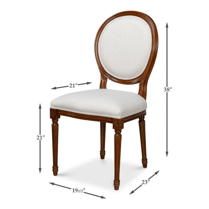 Hugo Oval Side Chair