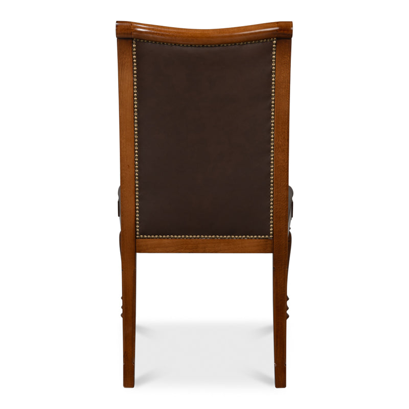 Camile Leather Side Chair