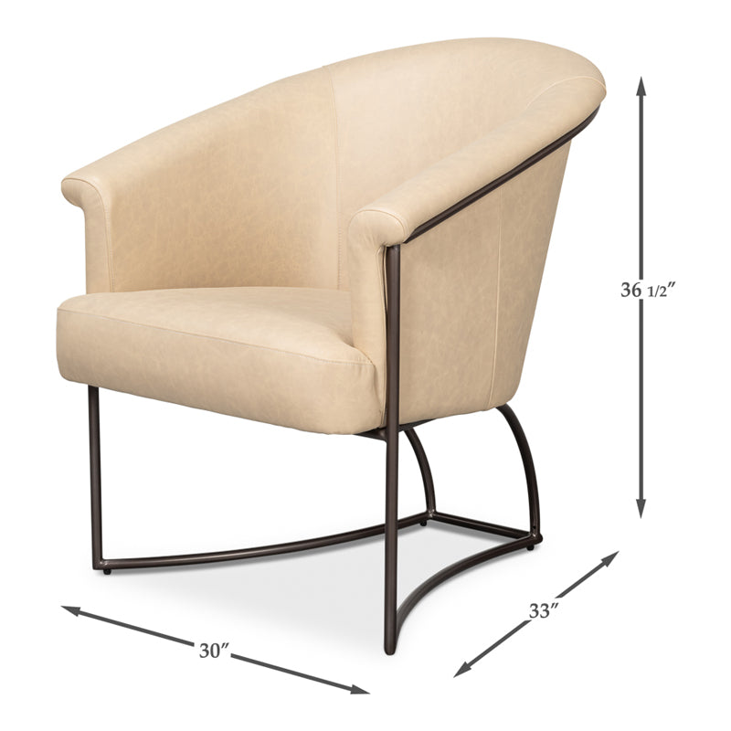 Nagel Distilled Leather Chair