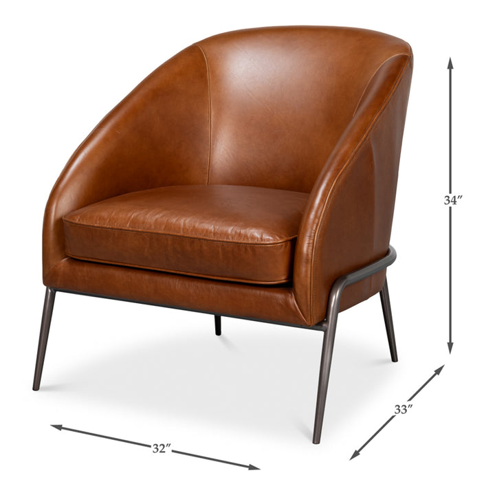 Simmons Leather Chair