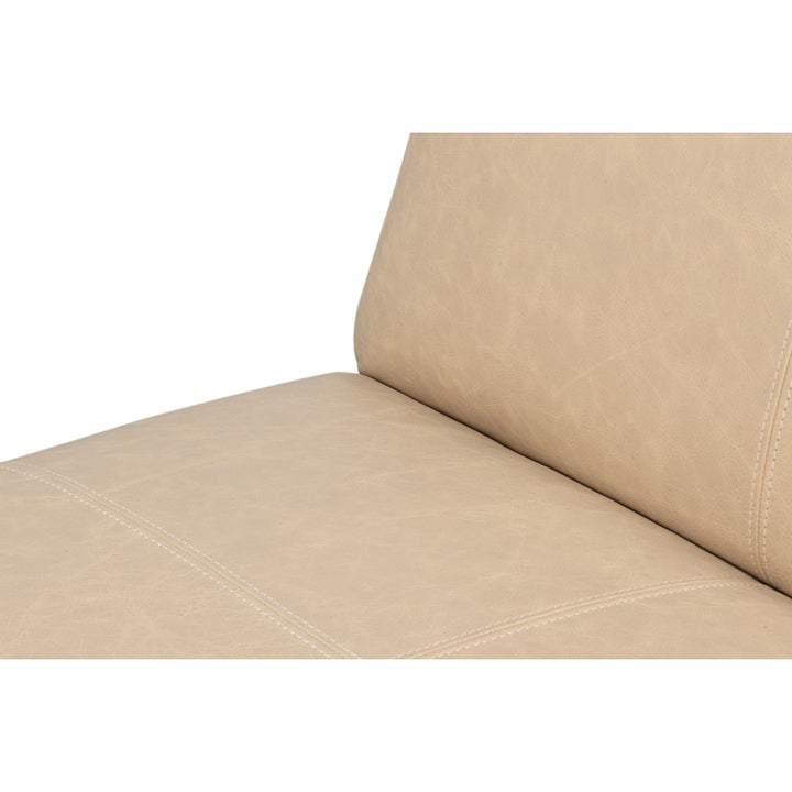 Wylam Leather Chair Cappuccino White