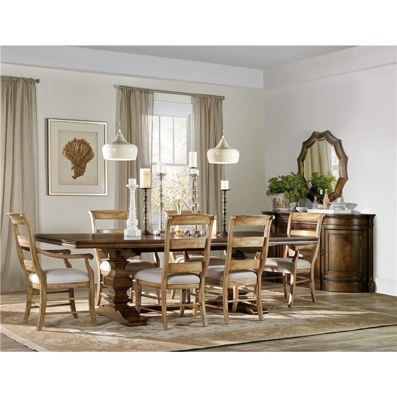 Archivist - Trestle Table With 2-18" Leaves