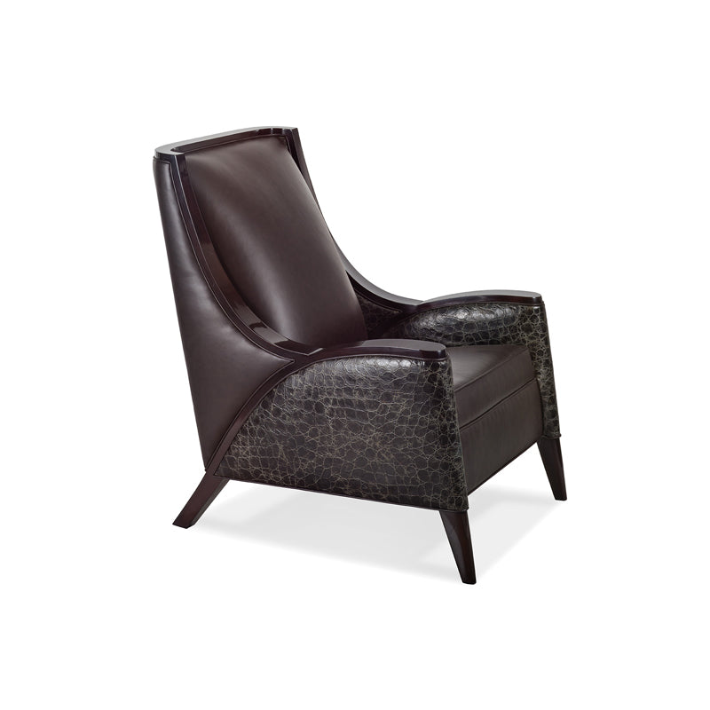 Mood Chair With Wooden Arm Caps