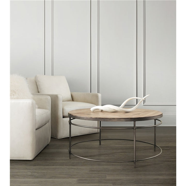 Commerce And Market - Saint Armand Round Cocktail Table - Light Brown
