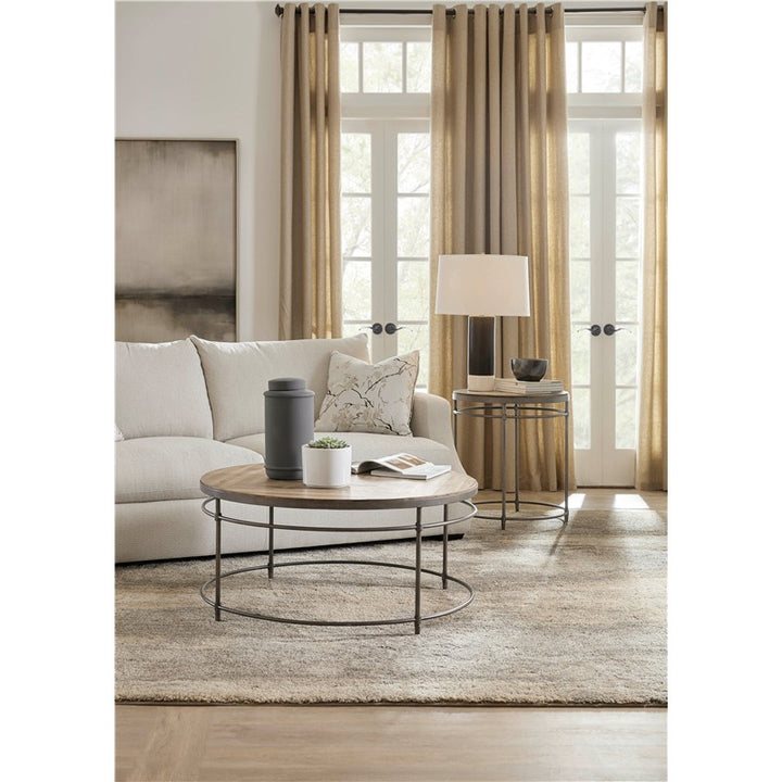 Commerce And Market - Saint Armand Round Cocktail Table - Light Brown