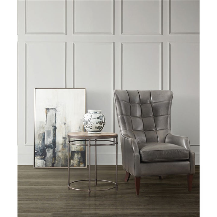 Commerce And Market - Saint Armand Round End Table - Light Brown