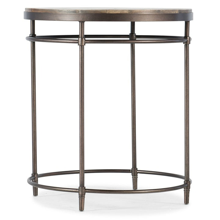 Commerce And Market - Saint Armand Round End Table - Light Brown